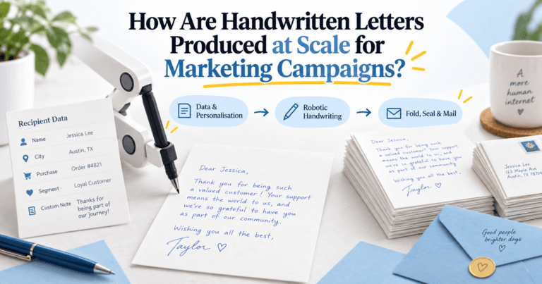 How Are Handwritten Letters Produced at Scale for Marketing Campaigns